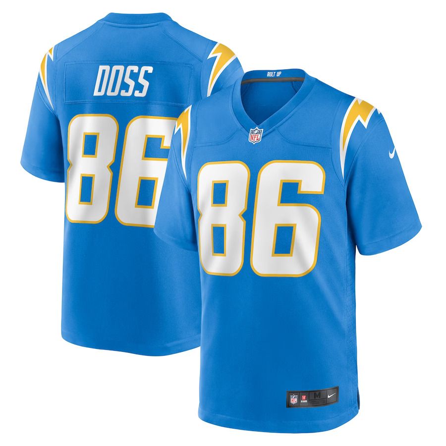 Men Los Angeles Chargers #86 Keelan Doss Nike Powder Blue Home Game Player NFL Jersey